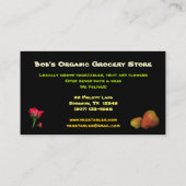 Carte De Visite Magasin d'alimentation (Dos)