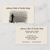 Carte De Visite Magasin d'amorce et d'attirail (Devant / Derrière)