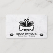 Carte De Visite Magasin d'Animaux | Outils de Toilettage pour Chie (Devant)