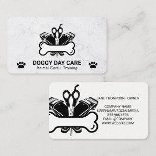 Carte De Visite Magasin d'Animaux Outils de Toilettage pour Chie