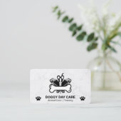 Carte De Visite Magasin d'Animaux | Outils de Toilettage pour Chie (Debout devant)