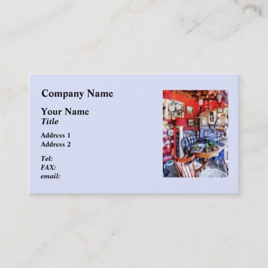 Carte De Visite Magasin d'antiquités (Devant)