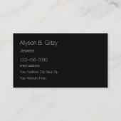 Carte De Visite Magasin de bijoux Glitzy (Dos)