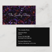 Carte De Visite Magasin De Bijoux Moderne À Deux Côtés (Devant / Derrière)