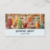 Carte De Visite Magasin de bonbons colorés (Devant)