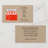 Carte De Visite Magasin de boulangerie (Devant / Derrière)