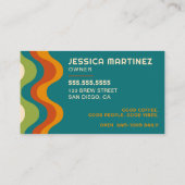 Carte De Visite Magasin de café rétro moderne (Dos)