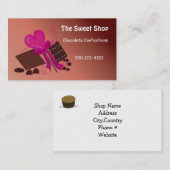 Carte De Visite Magasin de Chocolats Sucrés (Devant / Derrière)