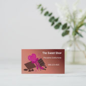 Carte De Visite Magasin de Chocolats Sucrés (Debout devant)