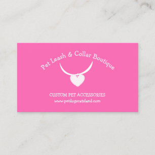 Carte De Visite Magasin de Colliers Laisse ID pour Chien Chat