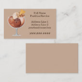 Carte De Visite Magasin de crème glacée (Devant / Derrière)