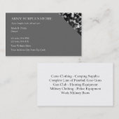 Carte De Visite Magasin de détail en surplus d'armée (Devant / Derrière)