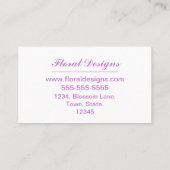 Carte De Visite Magasin de Floristry (Dos)