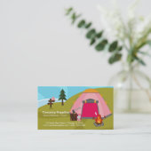 Carte De Visite Magasin de fournitures de camping (Debout devant)