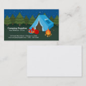 Carte De Visite Magasin de fournitures de camping (Devant / Derrière)