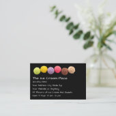 Carte De Visite Magasin de glace Client Récompenses (Debout devant)