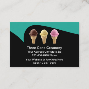 Carte De Visite Magasin de Glaces Moderne Tendance