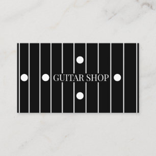 Carte De Visite Magasin de Guitare Luthier Touche d'ébène Concepti