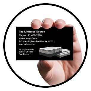 Carte De Visite Magasin de matelas et literie