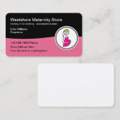 Carte De Visite Magasin de maternité pour femmes moderne (Devant / Derrière)