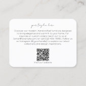 Carte De Visite Magasin de Meubles Modernes Design d'Intérieur Min (Dos)