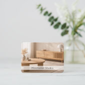 Carte De Visite Magasin de Meubles Modernes Design d'Intérieur Min (Debout devant)