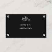 Carte De Visite Magasin De Moto Noir Et Rouge (Dos)