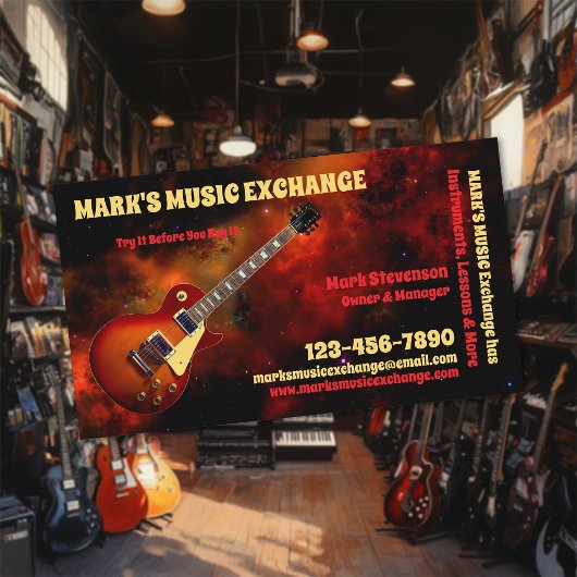 Carte De Visite Magasin de musique