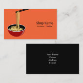 Carte De Visite Magasin de nouille (Devant / Derrière)
