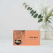 Carte De Visite Magasin de nouille (Debout devant)