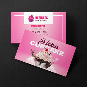 Carte De Visite Magasin de pâtisserie moderne Cupcake Dessert Gâte