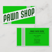 Carte De Visite magasin de pions rétro (Devant / Derrière)