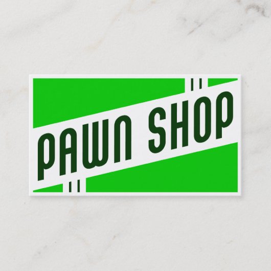 Carte De Visite magasin de pions rétro (Devant)