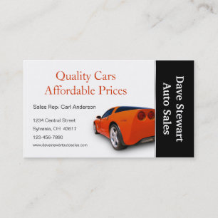 Carte De Visite Magasin de service automobile haute performance