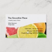Carte De Visite Magasin de Smoothie de fruit (Devant)