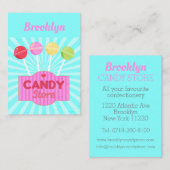 Carte De Visite Magasin de sucrerie professionnel confiserie Magas (Devant / Derrière)