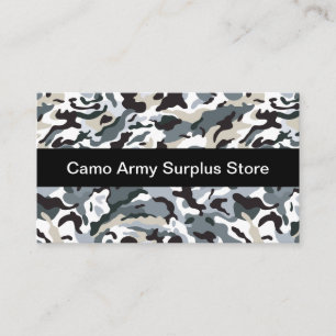 Carte De Visite Magasin de surplus de l'armée
