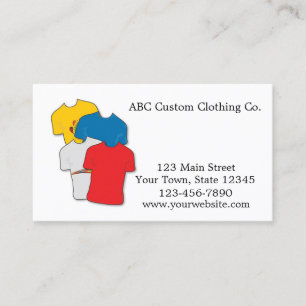 Carte De Visite Magasin de T-shirt