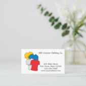 Carte De Visite Magasin de T-shirt (Debout devant)