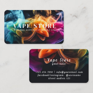 Carte De Visite Magasin de Vape de Tabac à Cigarette