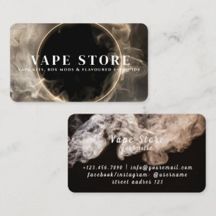 Carte De Visite Magasin de vapotage de tabac de cigarette