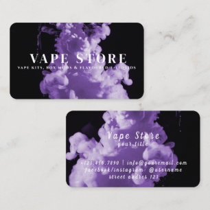 Carte De Visite Magasin de vapotage de tabac de cigarette