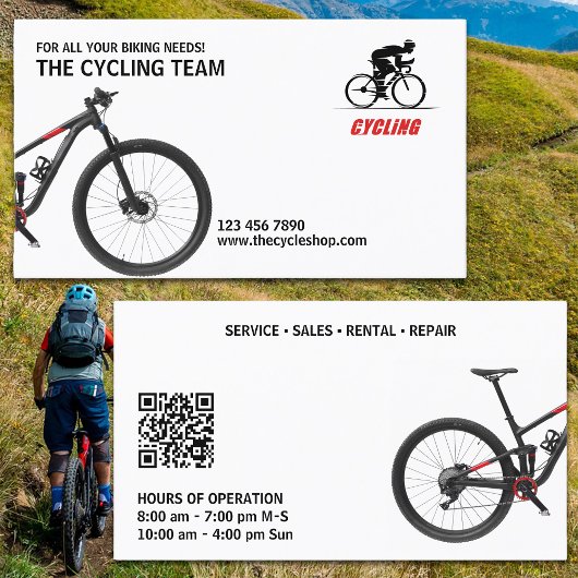 Carte De Visite Magasin de vélo
