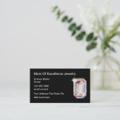 Carte De Visite Magasin de vente de bijoux classique (Debout devant)