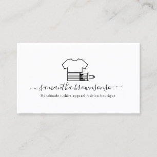 Carte De Visite Magasin de vêtements en sérigraphie Appareil de ma