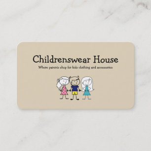 Carte De Visite Magasin de vêtements pour enfants