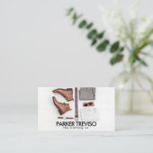 Carte De Visite Magasin de vêtements rustiques (Debout devant)