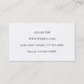 Carte De Visite Magasin d'électroménager, Installation, Réparation (Dos)