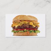 Carte De Visite Magasin d'hamburger (Dos)