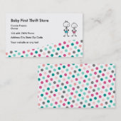 Carte De Visite Magasin d'occasion de bébé (Devant / Derrière)